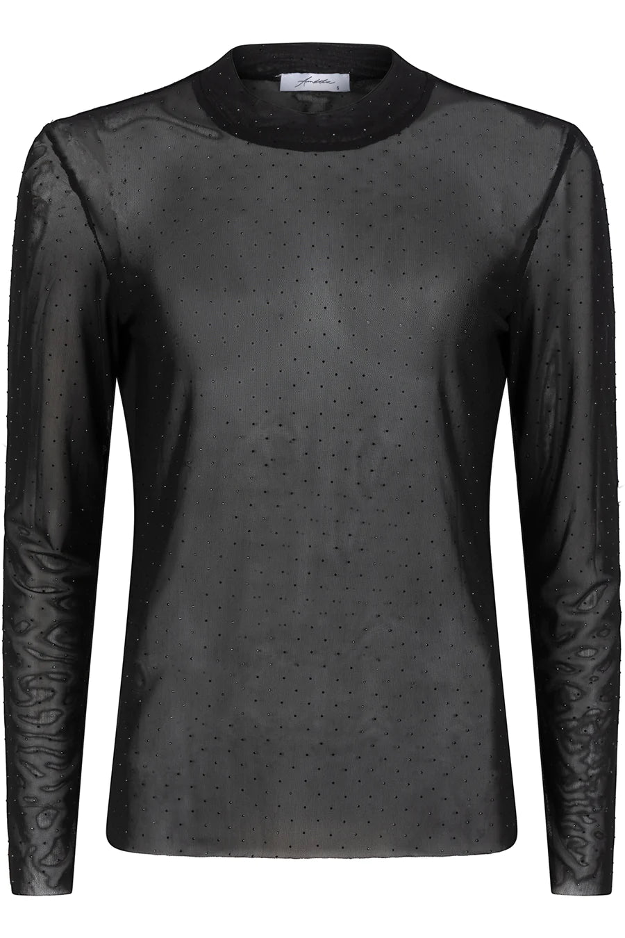 Zwarte mesh top sale