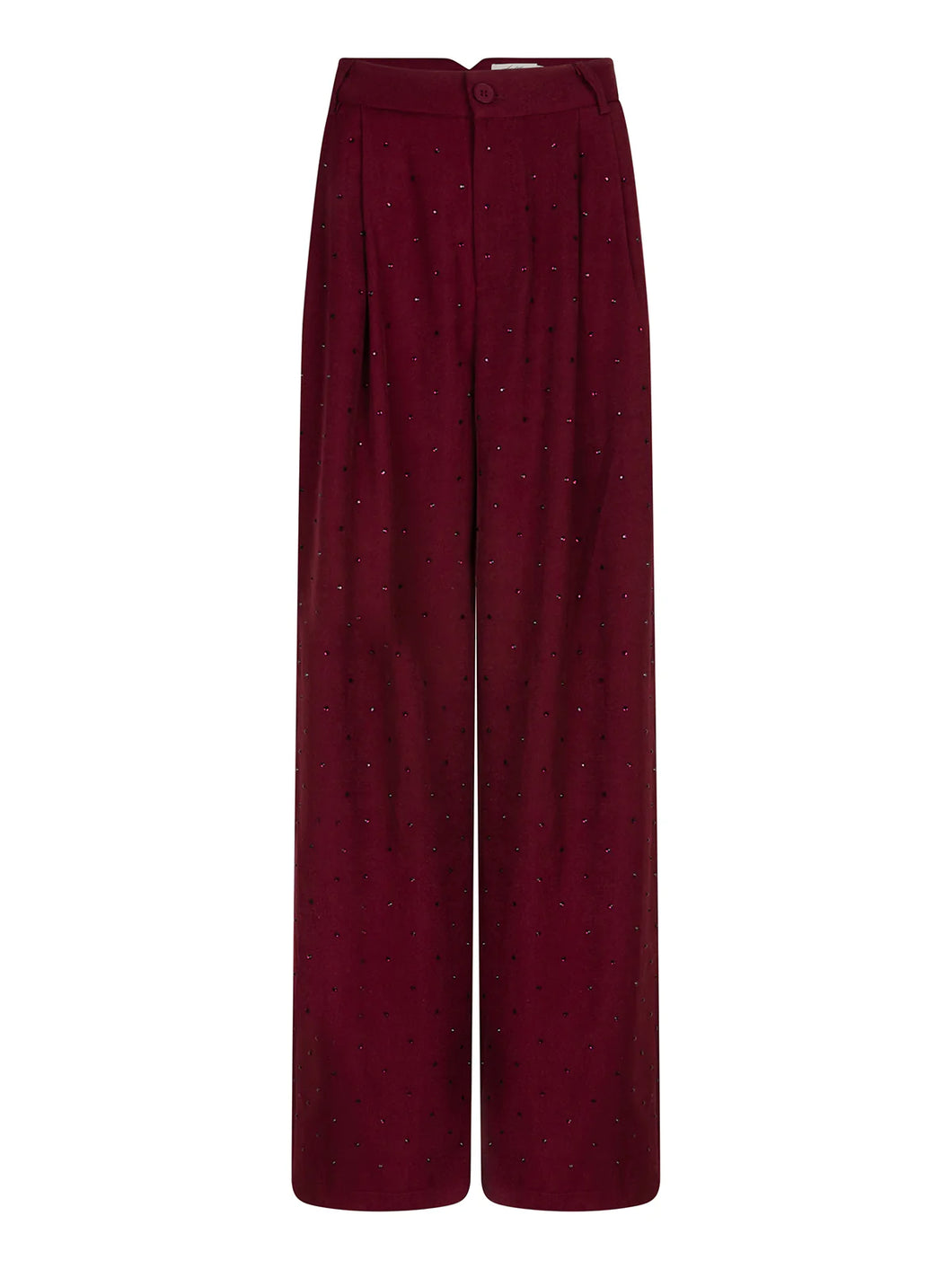 Nia Pantalon met Steentjes Bordeaux