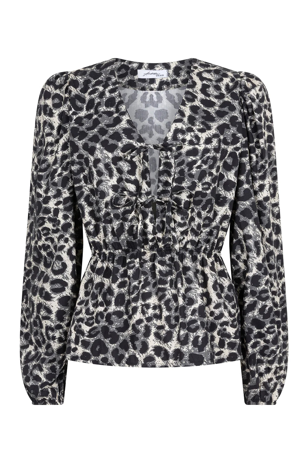 Olivia Zwarte Leopard Blouse