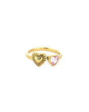 Load image into Gallery viewer, Hartjes Ring met Zirkonia - Verschillende Kleuren
