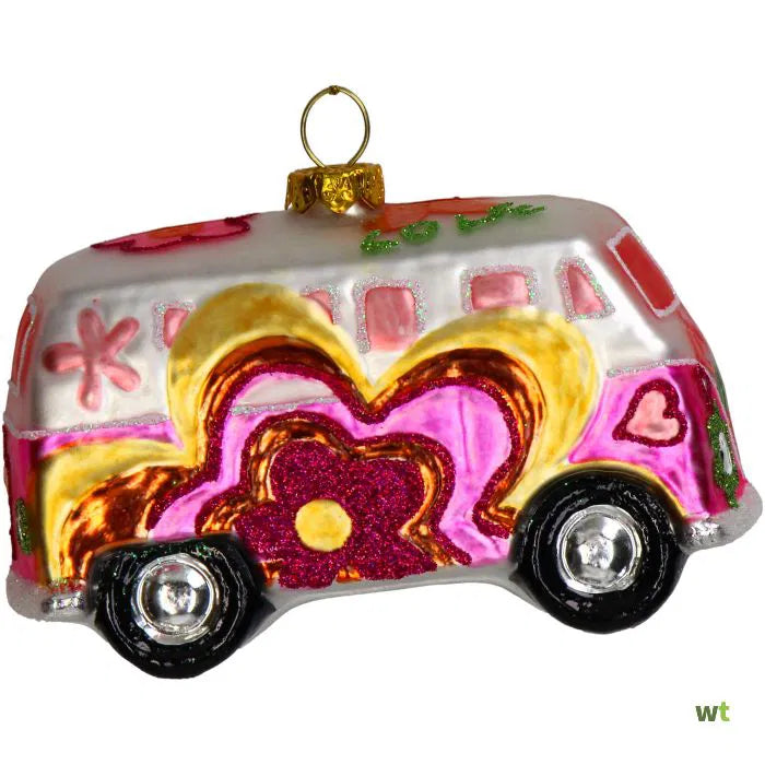 Ornament Bus Roze