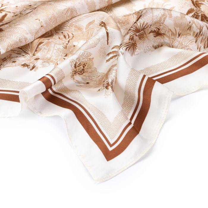 Zijdezachte sjaaltje vierkant - Verschillende Kleuren