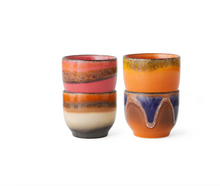 Load image into Gallery viewer, 70s Ceramics: Coffee Cups Java (Set of 4)
