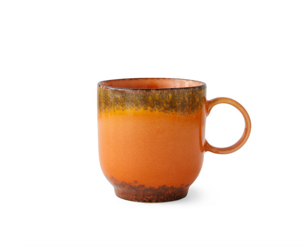 70s Ceramics: Koffie Mok Liberica met Oor