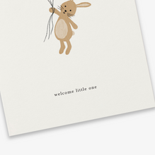 Load image into Gallery viewer, Kaart  Bunny (welcome little one)

