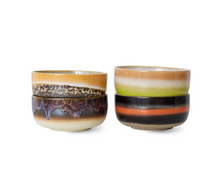 Load image into Gallery viewer, 70s ceramics: Dessert Kommen,  Humus (set van 4)
