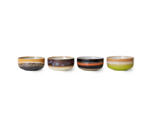 Load image into Gallery viewer, 70s ceramics: Dessert Kommen,  Humus (set van 4)
