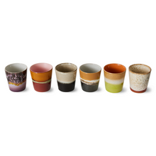 Load image into Gallery viewer, 70s ceramics: Coffee Mugs, Soil (set of 6)
