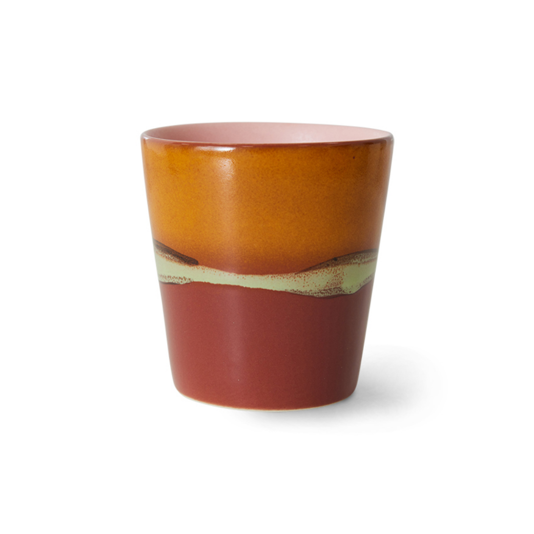 70'S Ceramic Coffee Mug Clay