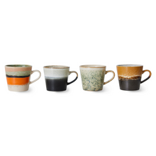 Load image into Gallery viewer, 70s Ceramics: Cappuccino Mugs, Verve (set of 4)

