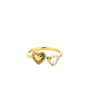 Load image into Gallery viewer, Hartjes Ring met Zirkonia - Verschillende Kleuren
