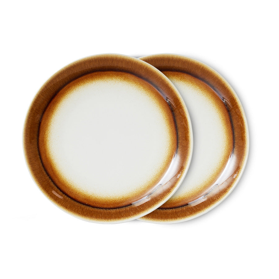 70s ceramics: Diner Borden, supernova (set van 2)
