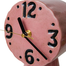 Afbeelding in Gallery-weergave laden, Retro Keramieke clock Roze
