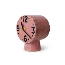 Afbeelding in Gallery-weergave laden, Retro Keramieke clock Roze
