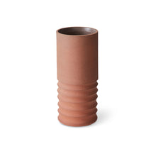 Afbeelding in Gallery-weergave laden, Handgemaakte  Terracotta Tube Vaas
