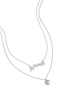 Load image into Gallery viewer, Gelaagde Ketting Amour met Hart
