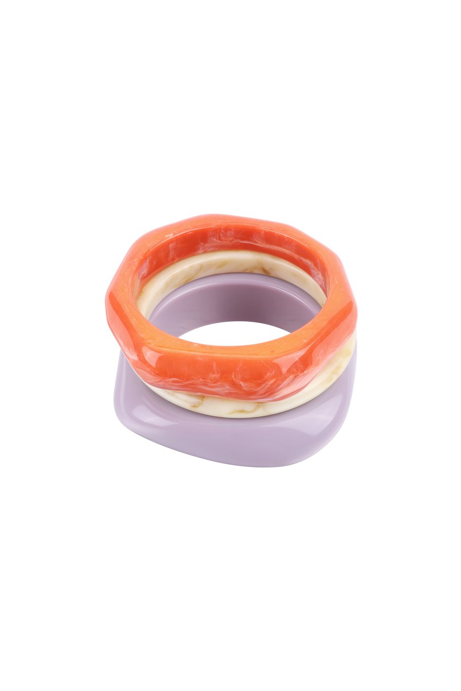 Kleurrijke Swirl Bangles S/3  - Verschillende Kleuren