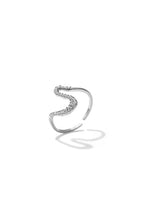 Afbeelding in Gallery-weergave laden, Belegde Swoosh Ring - Verschillende Kleuren
