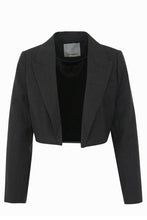 Load image into Gallery viewer, Vida Crop Blazer Black
