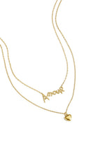 Load image into Gallery viewer, Gelaagde Ketting Amour met Hart
