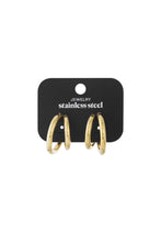 Afbeelding in Gallery-weergave laden, Small Double Hoop Oorbellen - Verschillende Kleuren
