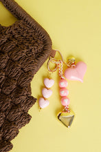 Afbeelding in Gallery-weergave laden, Tasbedeltje met Hartjes - Verschillende Kleuren
