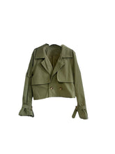 Load image into Gallery viewer, Ivy Cropped Trench Coat - Various Colors
