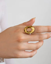 Load image into Gallery viewer, Verstelbare Ring met Cirkel- Verschillende Kleuren
