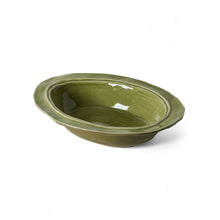 Afbeelding in Gallery-weergave laden, 70s ceramics: Oven Schaal Olijf Groen
