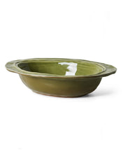 Afbeelding in Gallery-weergave laden, 70s ceramics: Oven Schaal Olijf Groen
