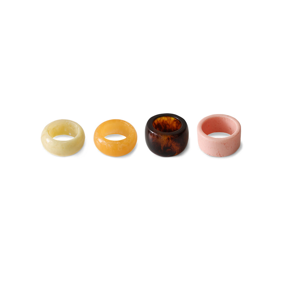 Servet Ringen Sunrise Set van 4