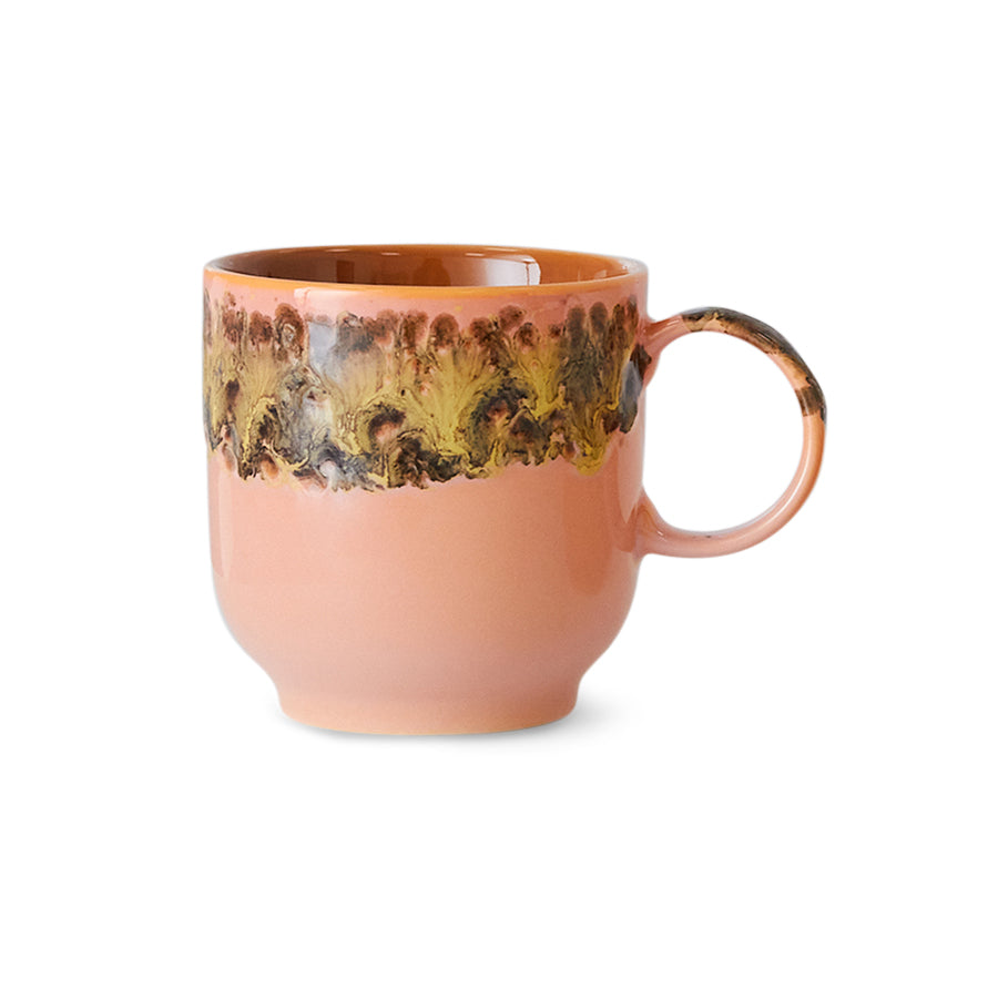 70s Ceramics: Koffie Mok Lush