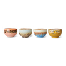 Afbeelding in Gallery-weergave laden, 70s Ceramics: Noodle Kommen Seabreeze (set van 4)
