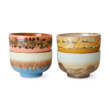 Afbeelding in Gallery-weergave laden, 70s Ceramics: Noodle Kommen Seabreeze (set van 4)
