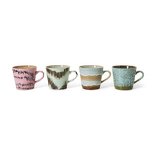 Afbeelding in Gallery-weergave laden, 70s Ceramics: Cappuccino Mokken, Dada (set van 4)
