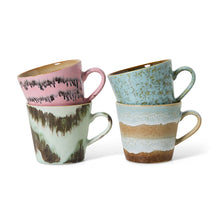 Afbeelding in Gallery-weergave laden, 70s Ceramics: Cappuccino Mokken, Dada (set van 4)
