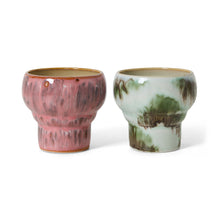 Load image into Gallery viewer, 70s ceramics: Lungo Mugs, Coral (set of 2)
