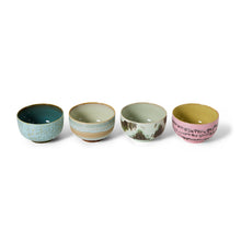Load image into Gallery viewer, 70s ceramics: noodle bowls
seabreeze, set of 4
