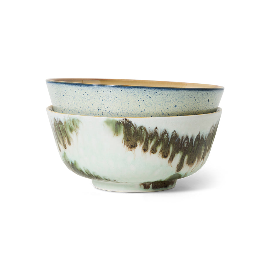 70s Ceramics: Ramen Kommen Minimalist S/2