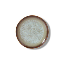 Load image into Gallery viewer, 70s ceramics: Dessert Plate, Contrast (set of 2)
