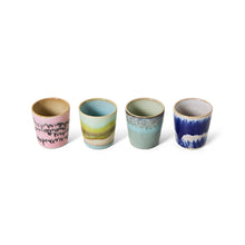 Load image into Gallery viewer, 70s Ceramics: egg cups, vibrance (set of 4)
