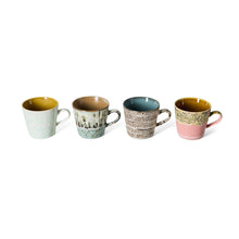 Load image into Gallery viewer, 70s Ceramics: Cappuccino Mugs, Verve (set of 4)
