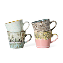 Load image into Gallery viewer, 70s Ceramics: Cappuccino Mugs, Verve (set of 4)
