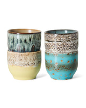 Load image into Gallery viewer, 70s Ceramics: Café Cups Lagoon
