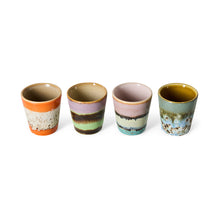 Afbeelding in Gallery-weergave laden, 70'S Keramiek Ristretto mokken Nostalgia S/4

