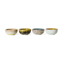 Load image into Gallery viewer, 70s Ceramics, XS Bowls, castor (S/4)
