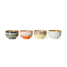 Afbeelding in Gallery-weergave laden, 70s Ceramics: Noodle Kommen Sunset (set van 4)
