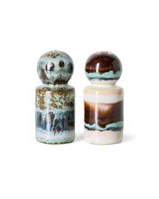 Afbeelding in Gallery-weergave laden, 70s Ceramics: Peper en Zout Stel Swirl
