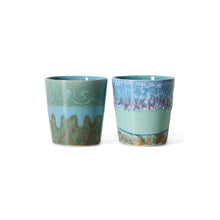 Afbeelding in Gallery-weergave laden, 70s Ceramics: Van Gogh Koffie Mokken self portrait, set of 2
