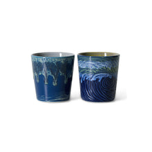 Afbeelding in Gallery-weergave laden, 70s Ceramics: Van Gogh Koffie Mokken S/2
